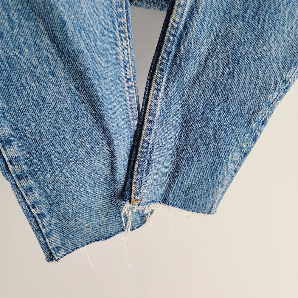 Boyish Revolve Womens 22 Billy Far Country Distressed Button Fly Jeans - Picture 7 of 16